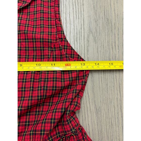 Polo Ralph Lauren Girls Red Plaid Sleeveless Dress Size 10 Holiday Classic - Picture 6 of 8